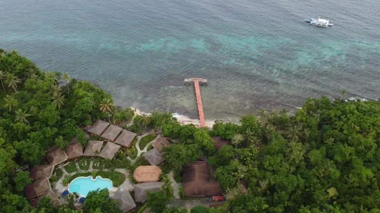 Aerial of Magic Oceans Resort in Bohol, the Philippines