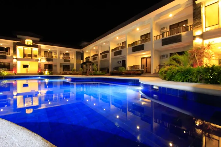 Swimming pool at Westown Lagoon in Coron, the Philippines