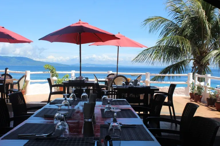 Restaurant at Scandi Divers Resort in Puerto Galera, the Philippines