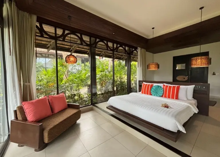Deluxe villa with garden view at The Vijitt Resort in Phuket, Thailand