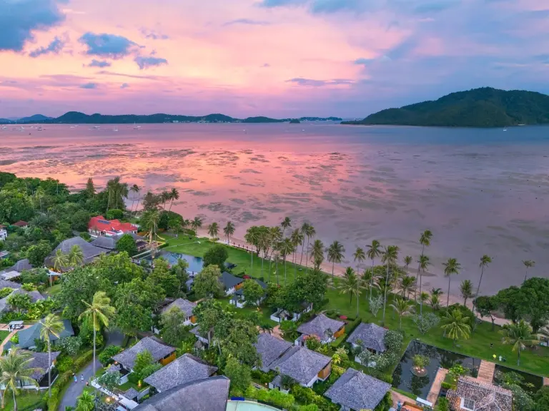 Aerial of The Vijitt Resort in Phuket, Thailand