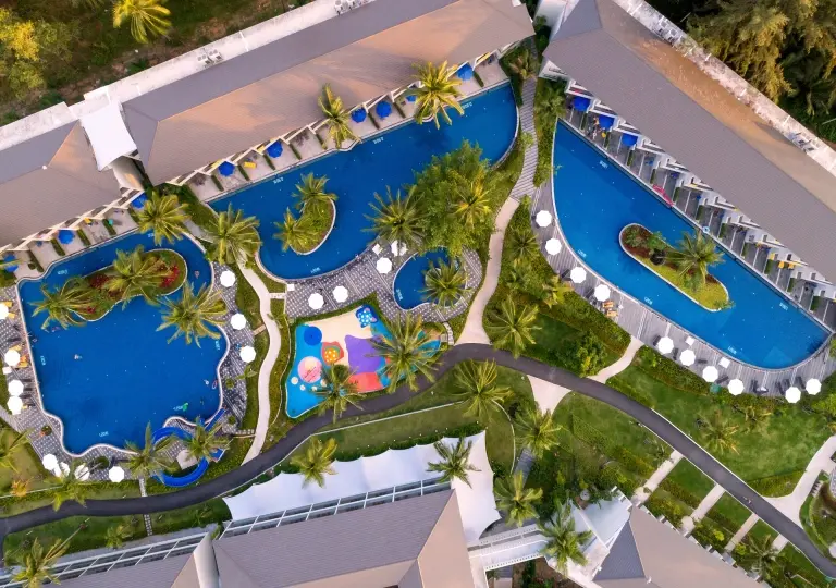 Swimming pool at X10 Resort in Khao Lak, Thailand