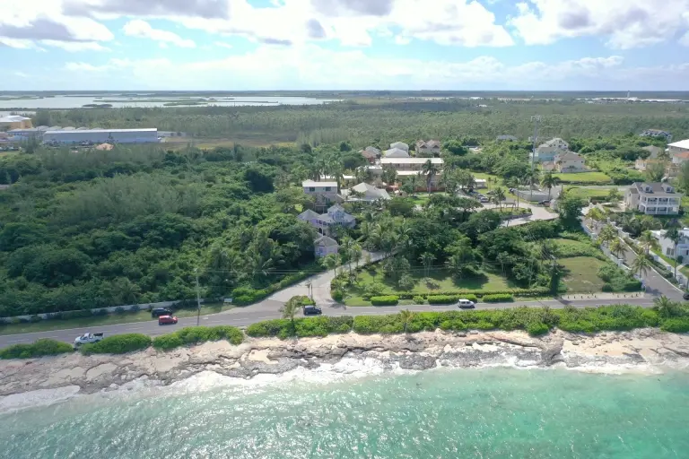 Aerial of Orange Hill Inn in Nassau, the Bahamas