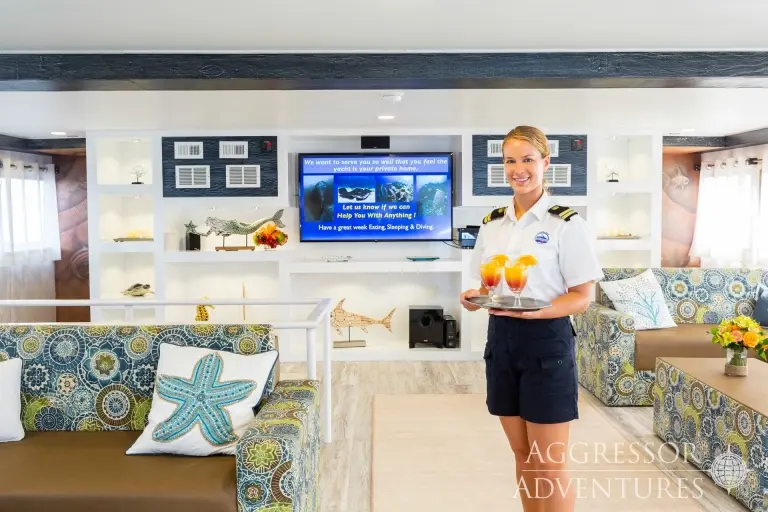 Saloon on Bahamas Aggressor II, Bahamas