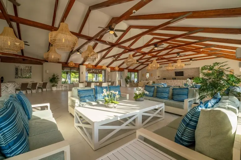 Lounge at Viva Fortuna Beach resort in Grand Bahama, the Bahamas