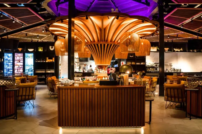 Breeze restaurant at Golden Rock Dive & Nature Resort in St Eustatius, the Caribbean