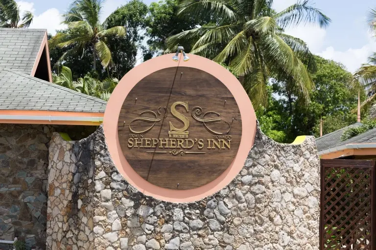 Entrance at Shepherds Inn in Tobago