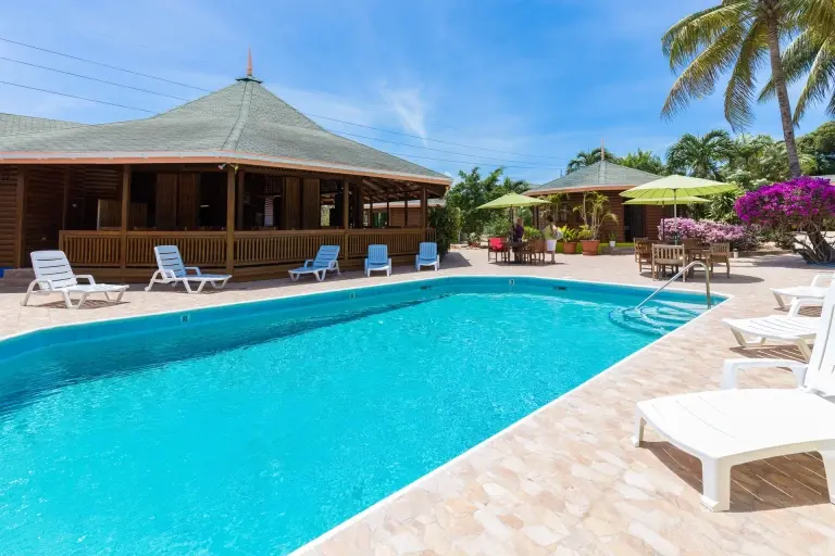 Swimming pool at Shepherds Inn in Tobago