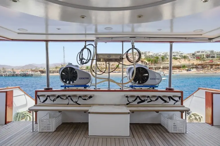 Air compressors on Freedom IV, Red Sea
