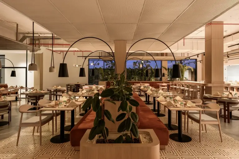 The restaurant at The Kaktus Hotel Soma Bay, Egypt.