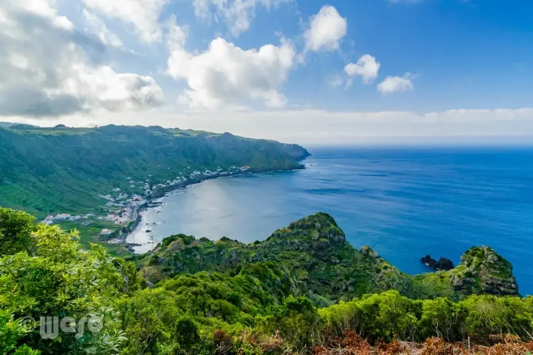 The Santa Maria coastline, Azores