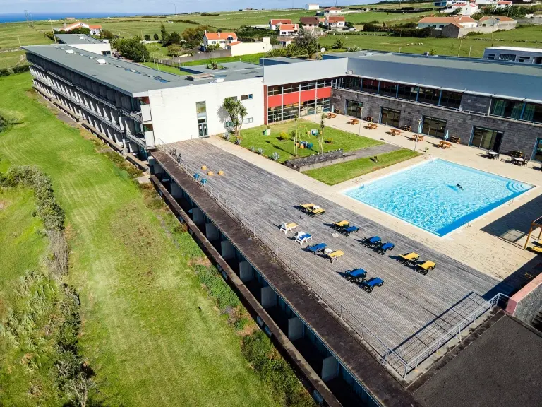 Aerial of Hotel Colombo in Santa Maria, the Azores