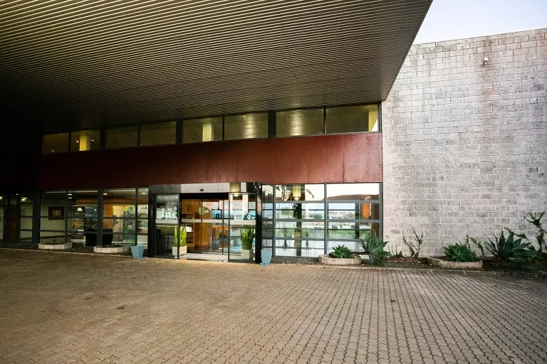 Hotel Colombo entrance in Santa Maria, the Azores