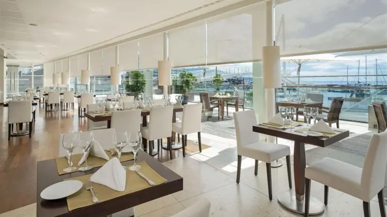 Restaurant at Hotel Marina Atlantico in Ponta Delgada, Sao Miguel, the Azores