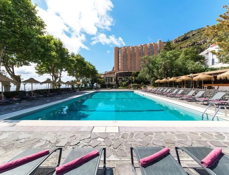 Swimming pool at Hotel Dom Pedro in Madeira