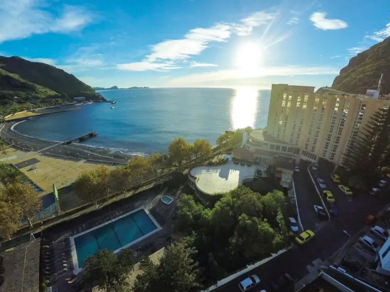 Aerial of Hotel Dom Pedro in Madeira