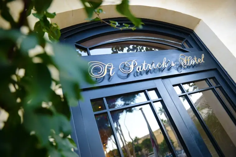 Entrance to St Patrick's hotel in Gozo