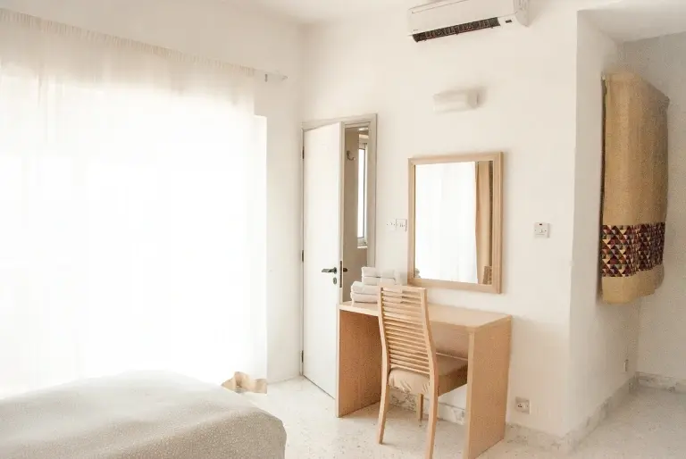 Penthouse bedroom at Sands Apartments in Malta