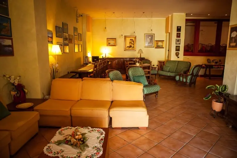 Lounge area at Hotel Piccada in Sardinia