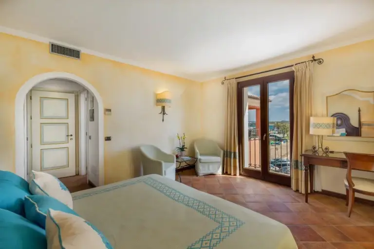 Superior bedroom at La Vecchia Fonte Hotel in Sardinia