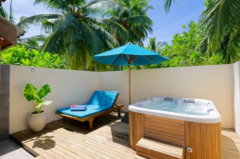 Hot tub villa at Canareef Resort in the Maldives