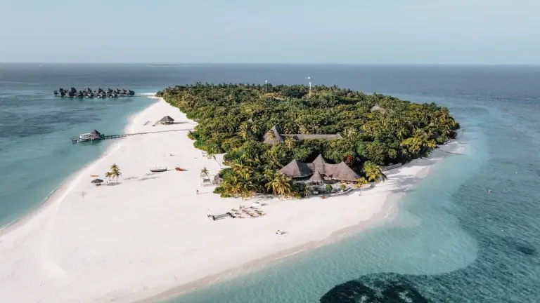 Aerial view of Coco Palm Dhuni Kolhu Resort, Maldives