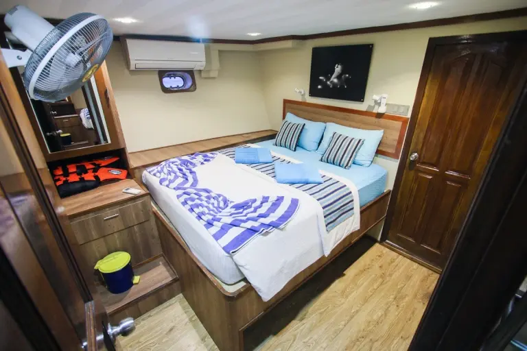 Lower deck double cabin on Emperor Voyager, Maldives