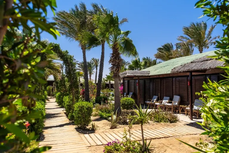 Rooms at Abu Dabbab Diving Lodge in Egypt