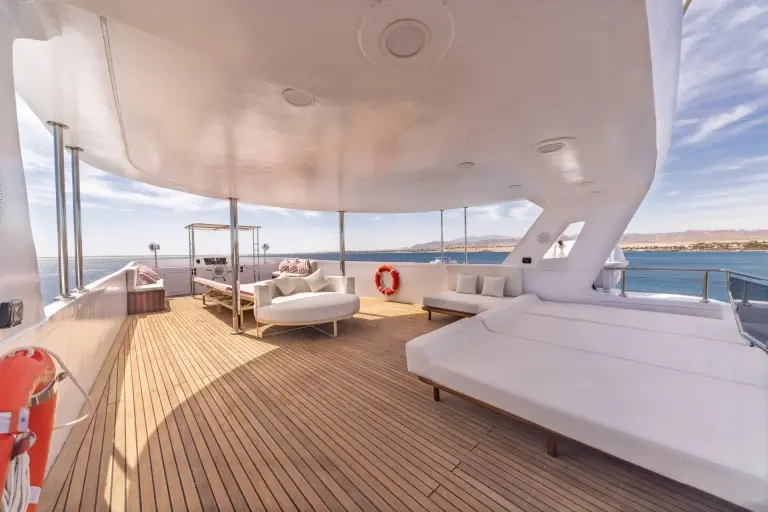 Upper deck on Alia Soul Liveaboard, Egypt