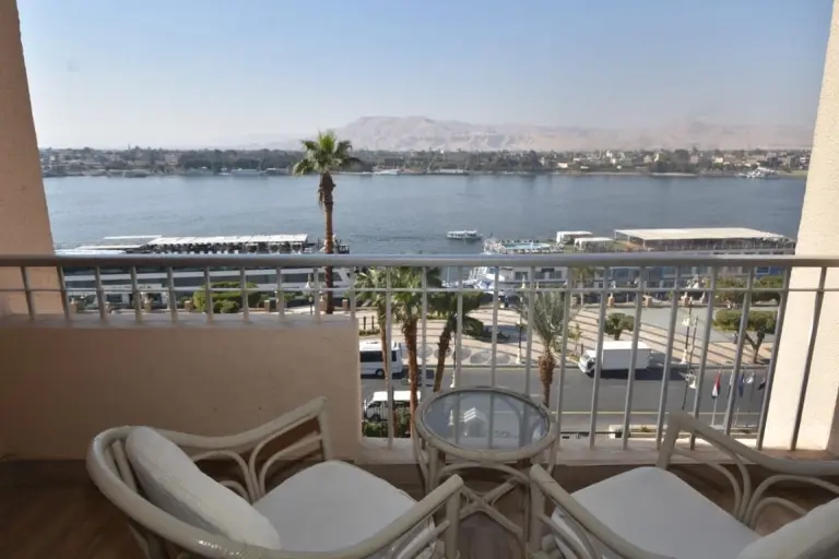 Balcony at Aracan Eatabe Luxor Hotel in Egypt