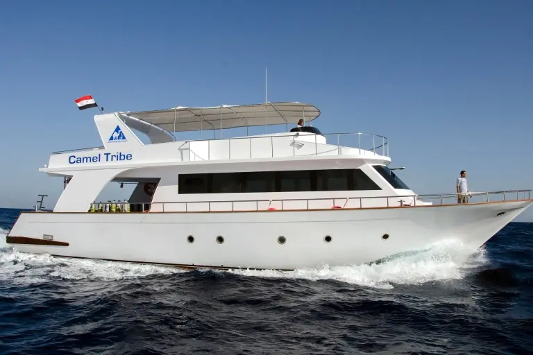 Tribe boat at Camel Dive Hotel in Sharm el Sheikh, Egypt