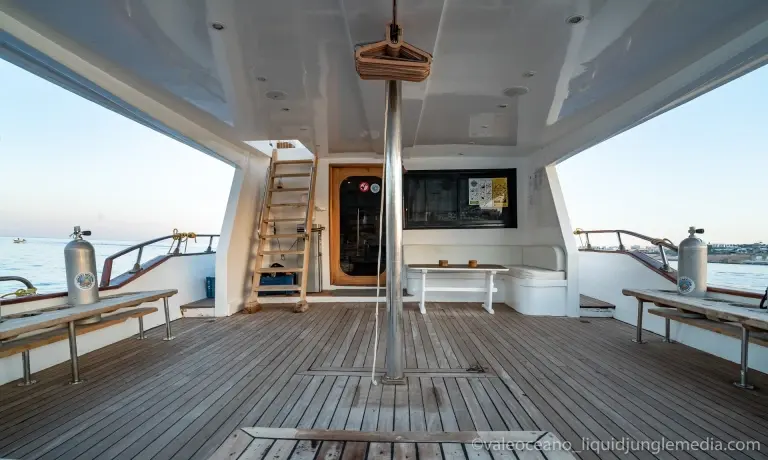 Wet deck on Freedom VIII Liveaboard, Egypt