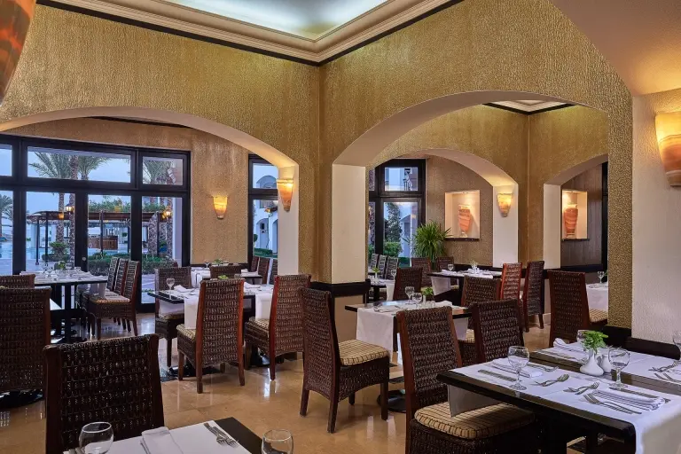 Le Palmier restaurant at Jaz Dahabeya Hotel in Dahab, Egypt