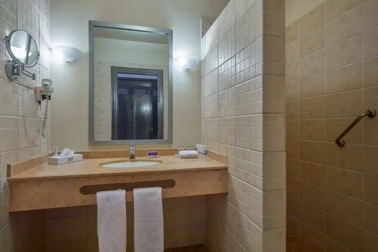 Superior bathroom at Jaz Dahabeya Hotel in Dahab, Egypt