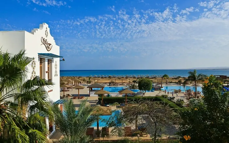 Swimming pool at Lahami Bay Beach Resort in Hamata, Egypt