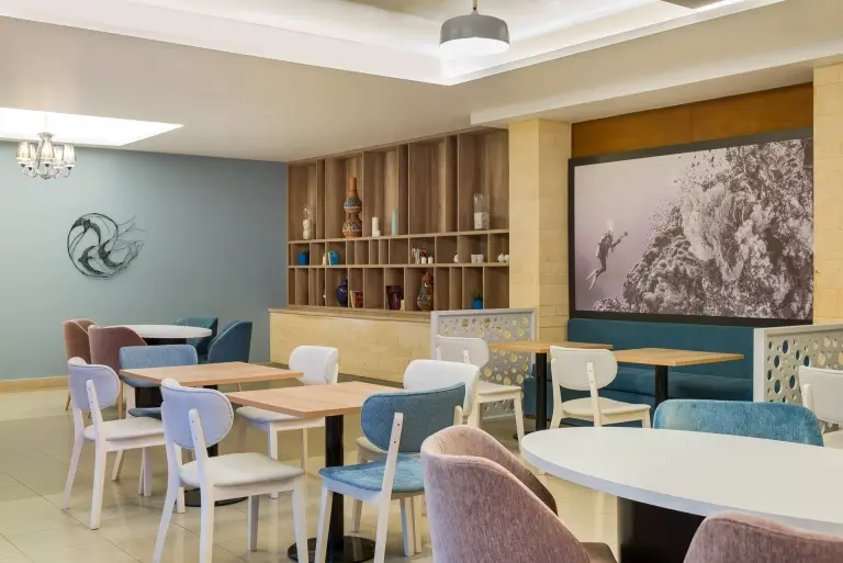 Restaurant at Radisson Marina Resort in Port Ghalib, Egypt