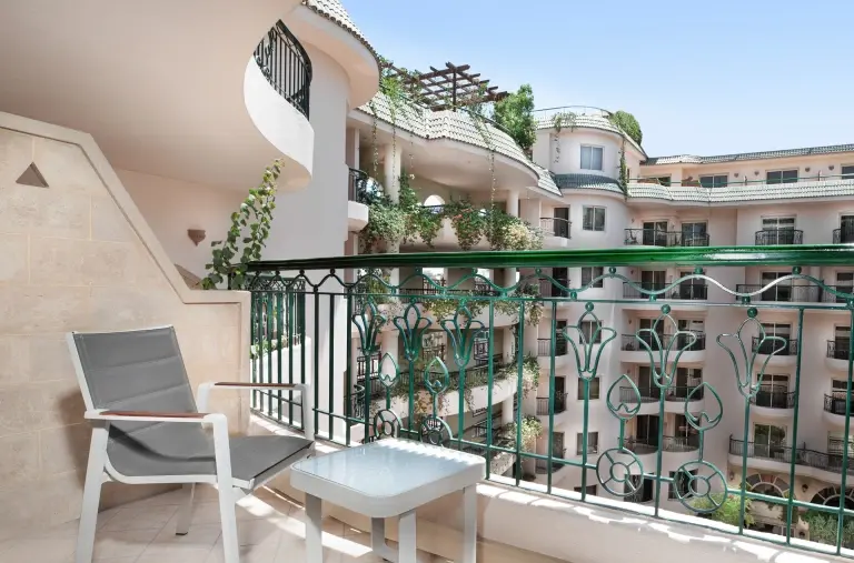 Executive patio at Steigenberger Nile Palace in Egypt