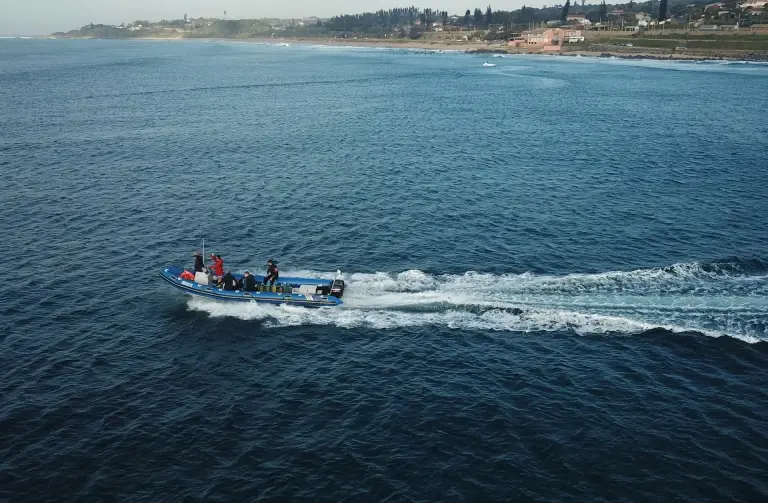 Boat tip in South Africa