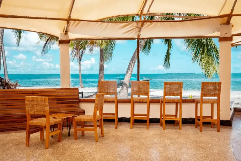 Beach bar at Basecamp Mafia Island Eco Resort in Tanzania