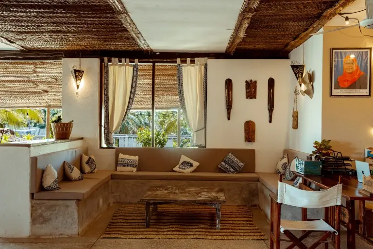 Reception at Basecamp Mafia Island Eco Resort in Tanzania