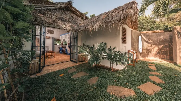 Superior garden room at The Manta Resort in Pemba, Tanzania