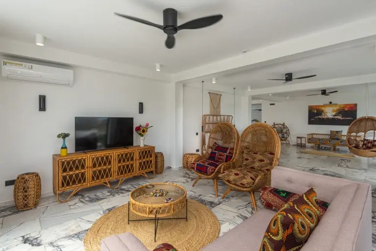 View of the rooftop suite at the Z2 Hotel in Nungwi, Zanzibar