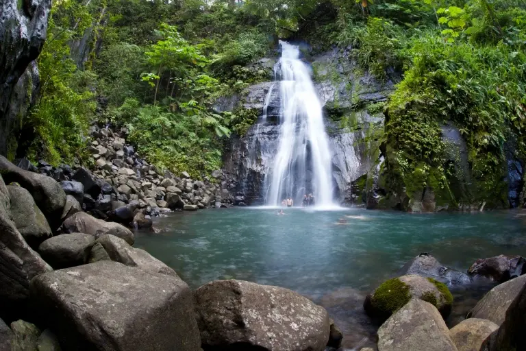 Waterfall in Cocos Island, Costa Rica