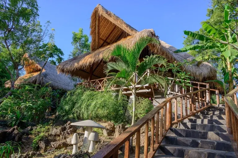 AC bungalow at Alam Batu in Bali, Indonesia
