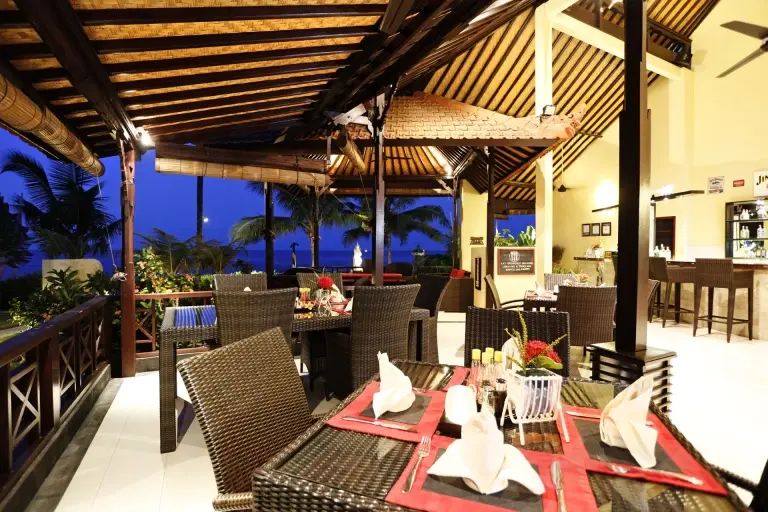 Restaurant at Teluk Karang Resort in Bali, Indonesia