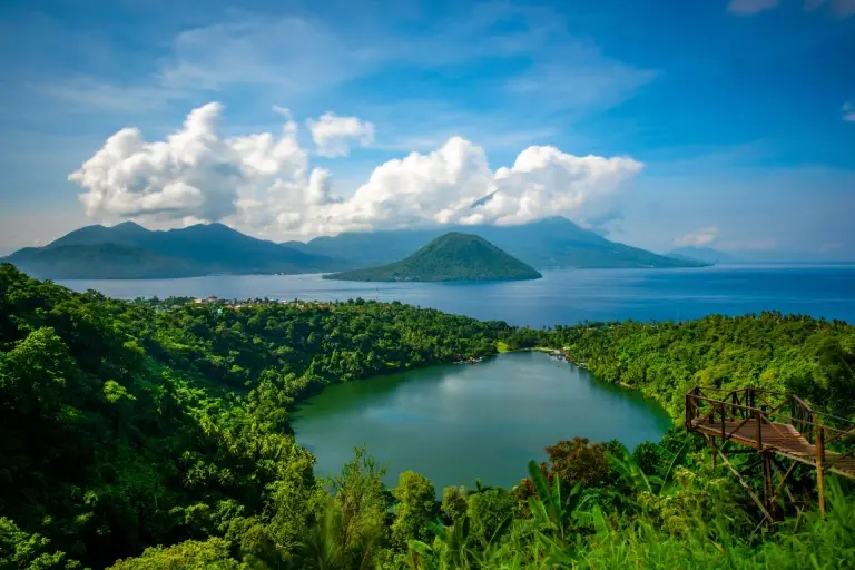 Laguna Lake in Maluku, Indonesia