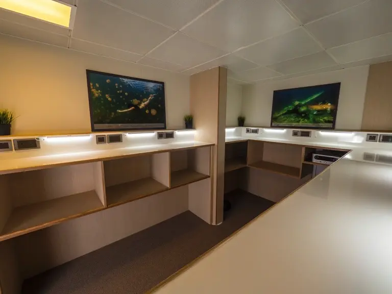 Camera station on board Solitude Adventurer liveaboard in Indonesia