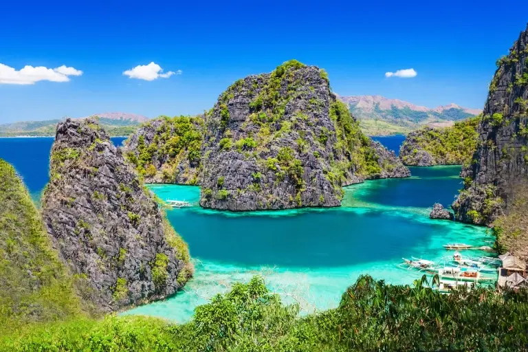 Lagoon in Coron Bay, the Philippines