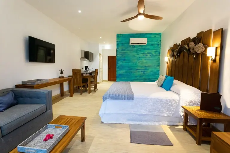 Cocoa pod bedroom at True Blue Bay Boutique Resort in Grenada