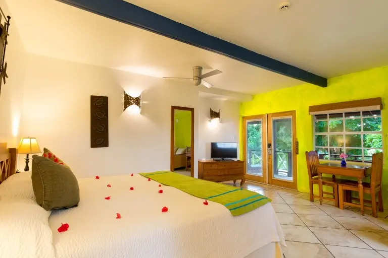 Bedroom at True Blue Bay Boutique Resort in Grenada